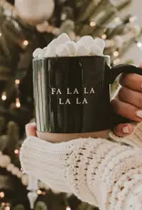 Fa La La Stoneware Coffee Mug