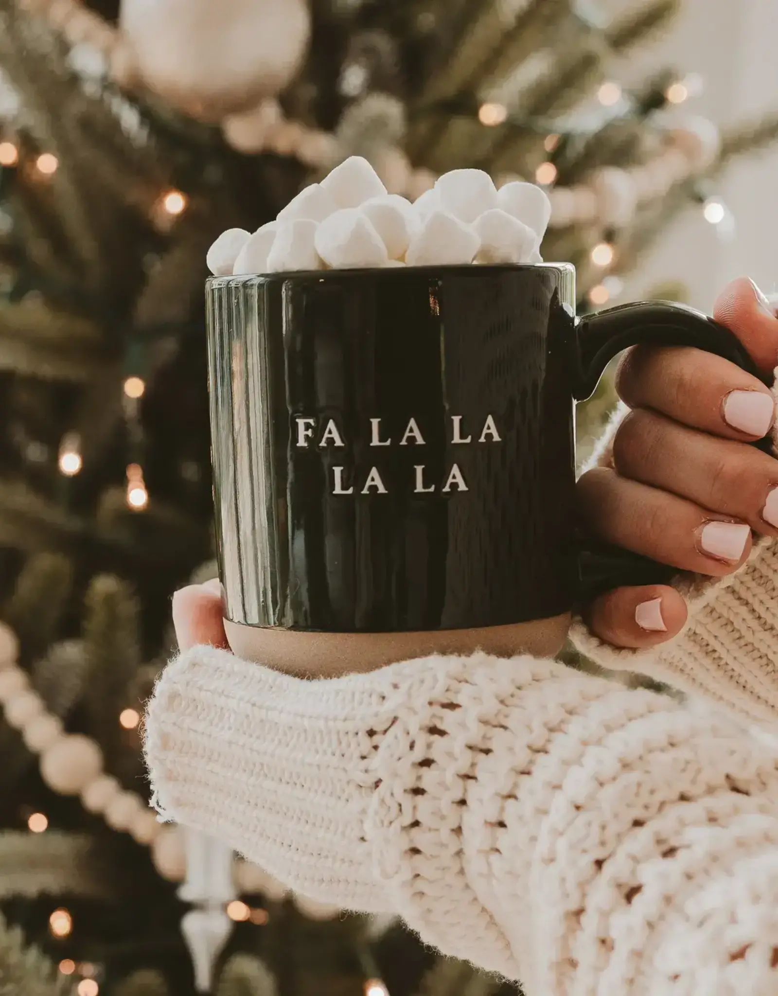 Fa La La Stoneware Coffee Mug