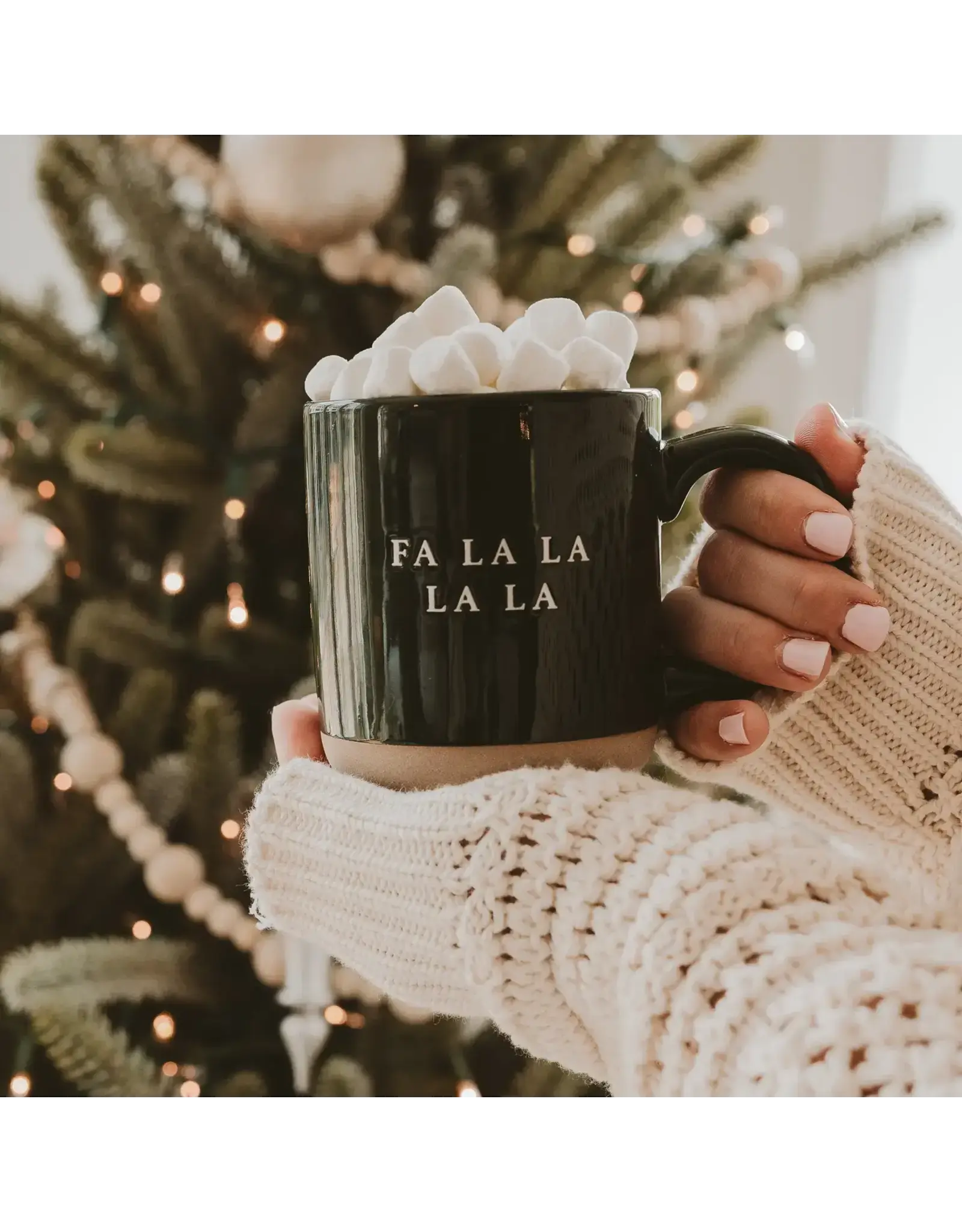 Fa La La Stoneware Coffee Mug