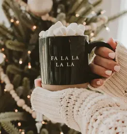 Fa La La Stoneware Coffee Mug