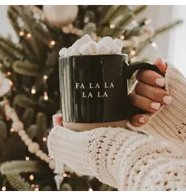 Fa La La Stoneware Coffee Mug