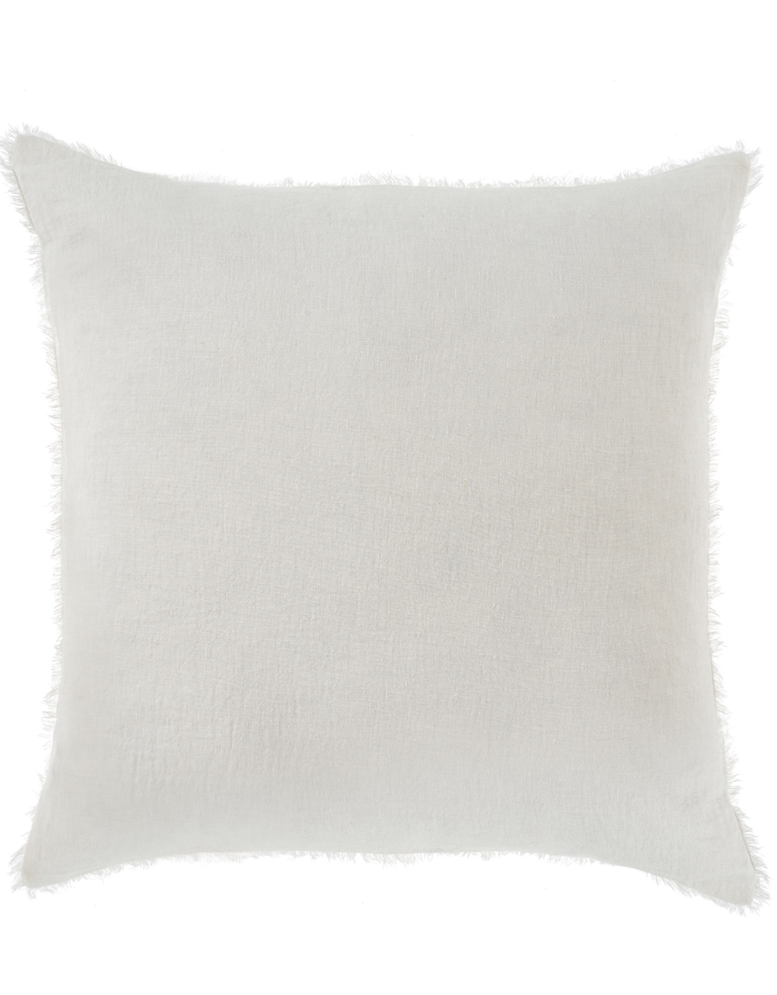 Lina Linen Pillow, White 20x20