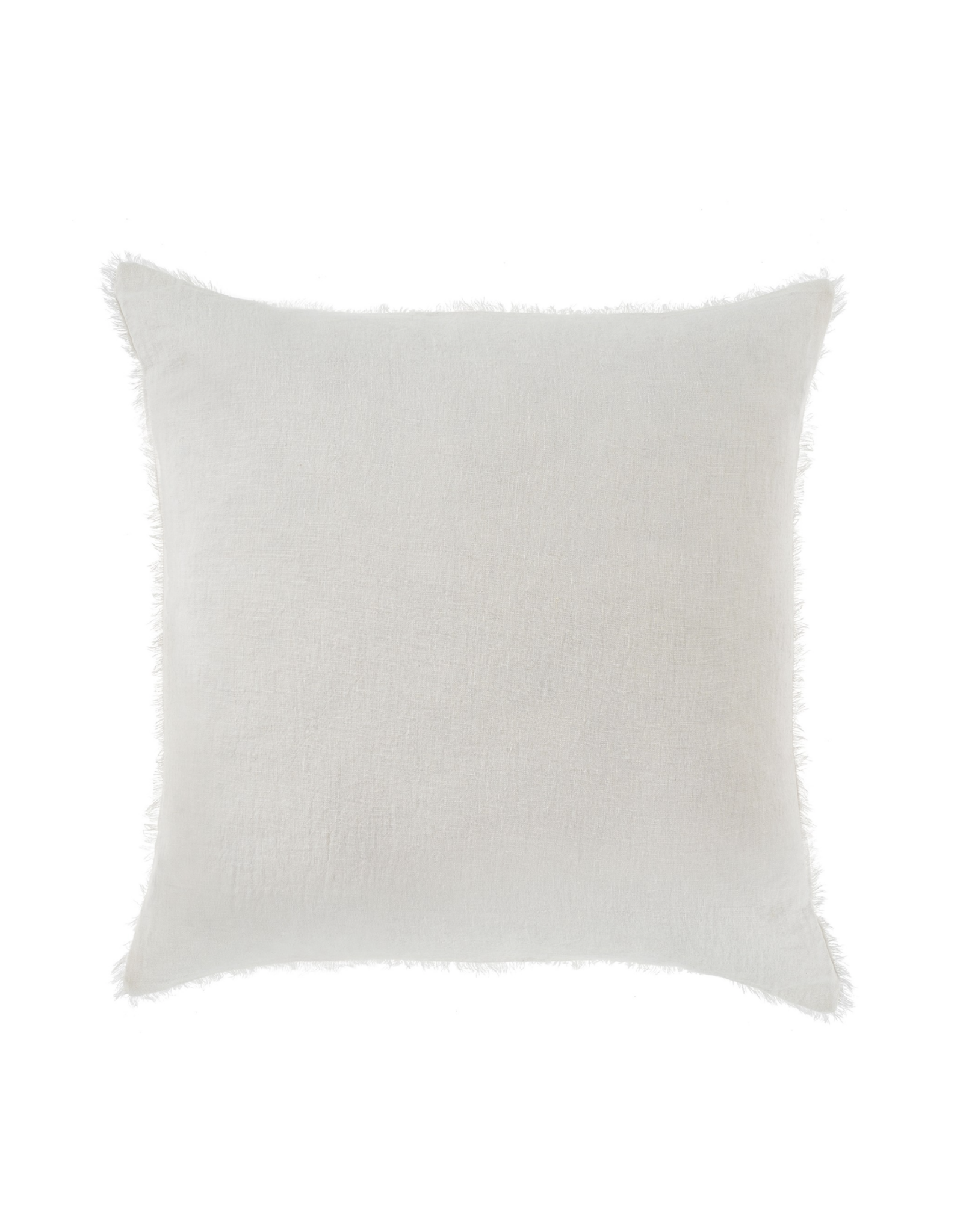 Lina Linen Pillow, White 20x20