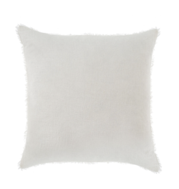 Lina Linen Pillow, White 20x20