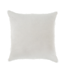 Lina Linen Pillow, White 20x20
