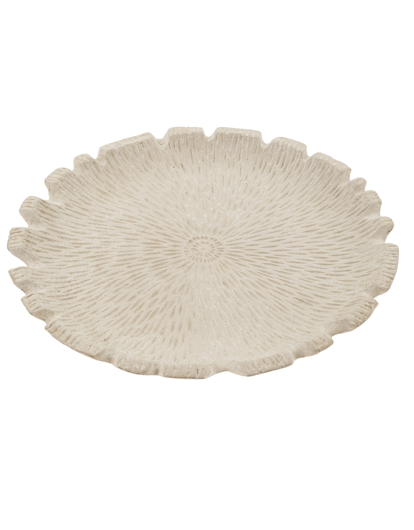 Coral Paper Mache Tray