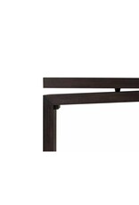 Matthes Oak Console Table in Smoked Black-79"