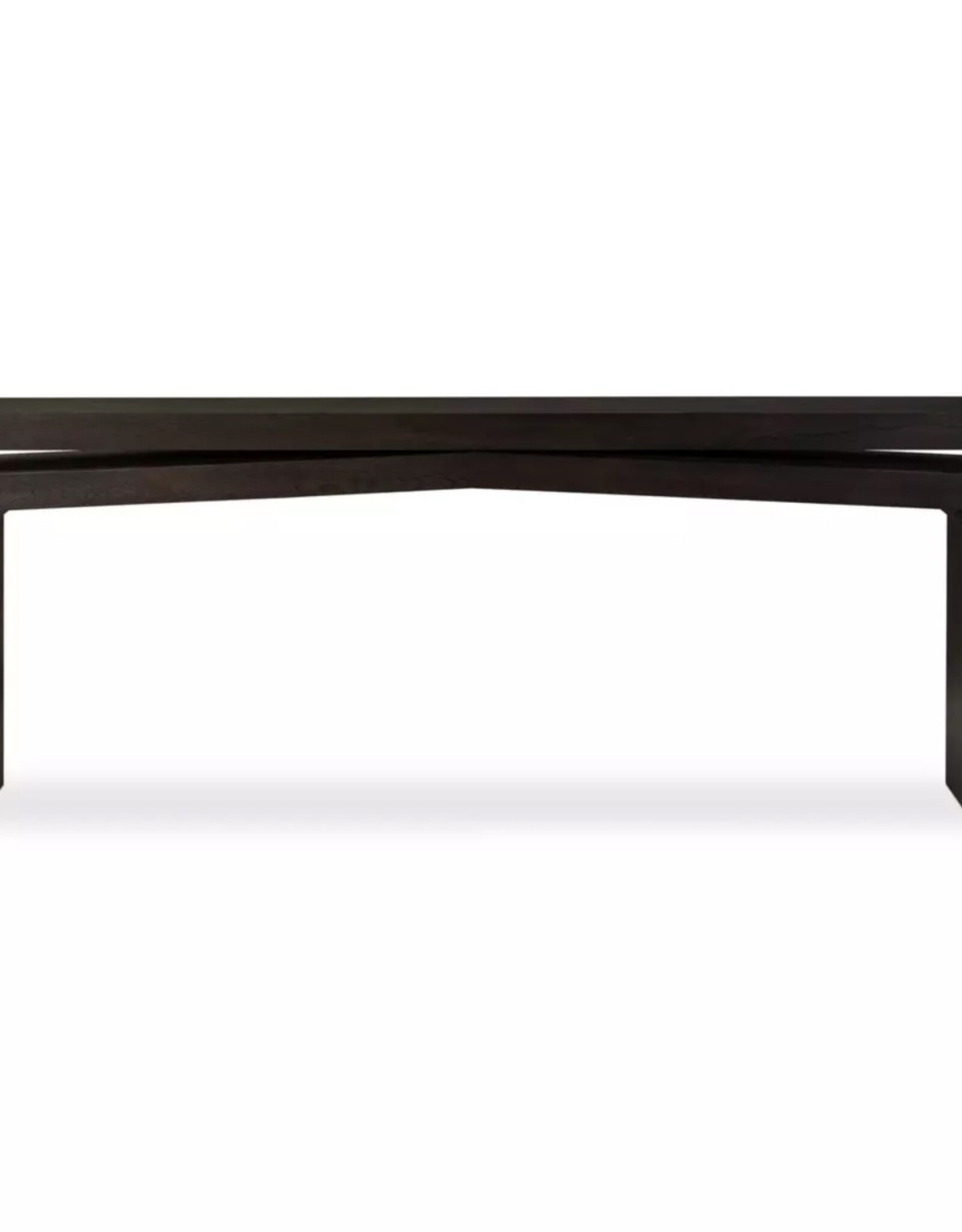 Matthes Oak Console Table in Smoked Black