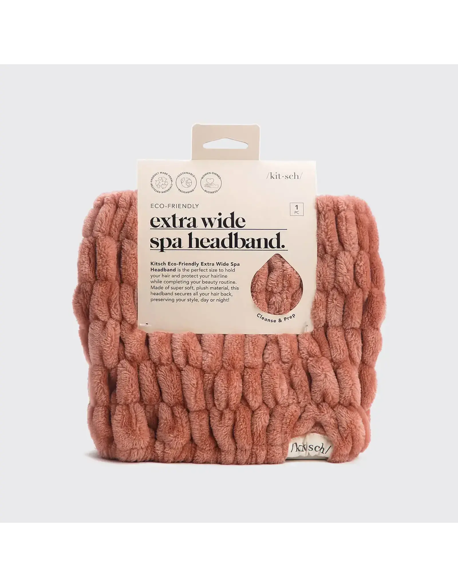 Extra Wide Spa Headband - Dusty Rose