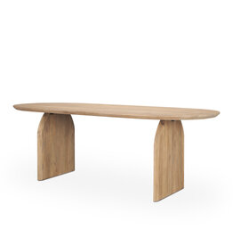 Isla Oval Dining Table, 86.5" x 39"