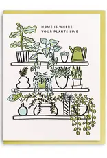Home Plants New Home Greeting Card