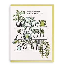 Home Plants New Home Greeting Card