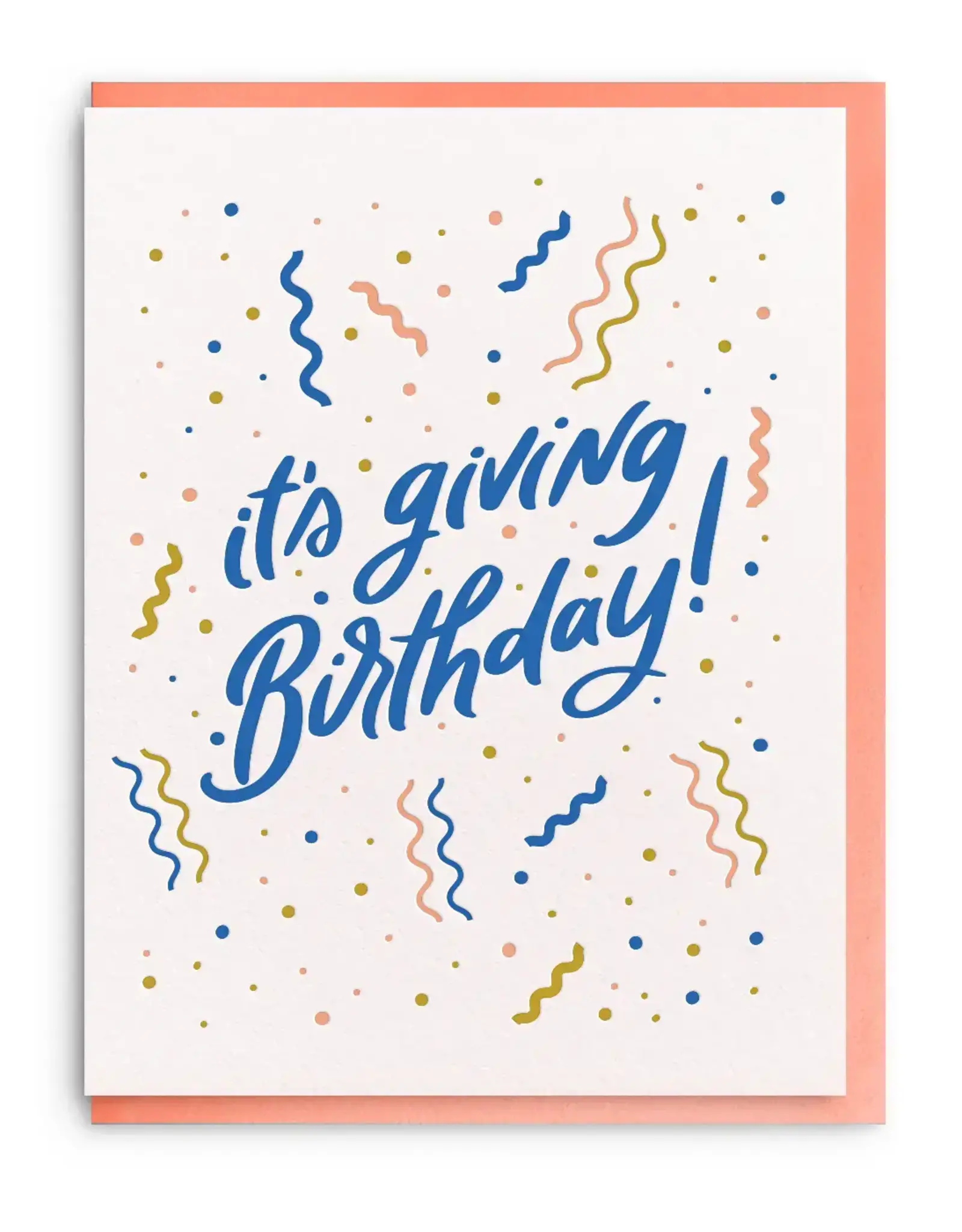 Giving Birthday Card