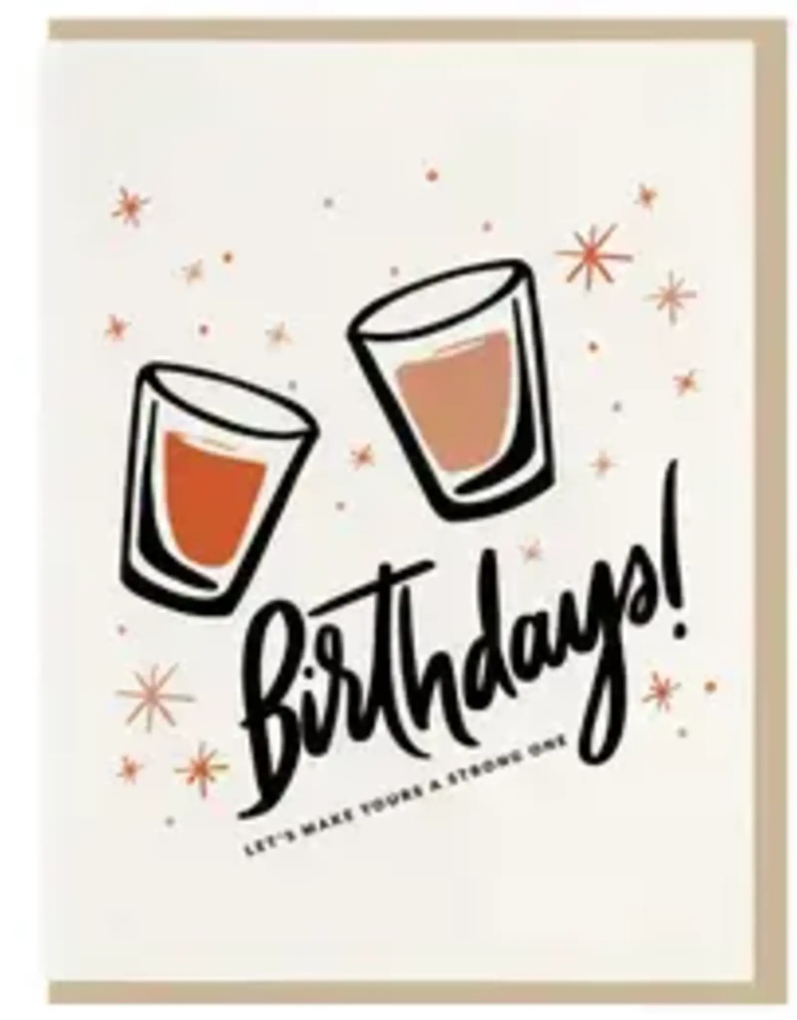 Birthday Shots Greeting Card