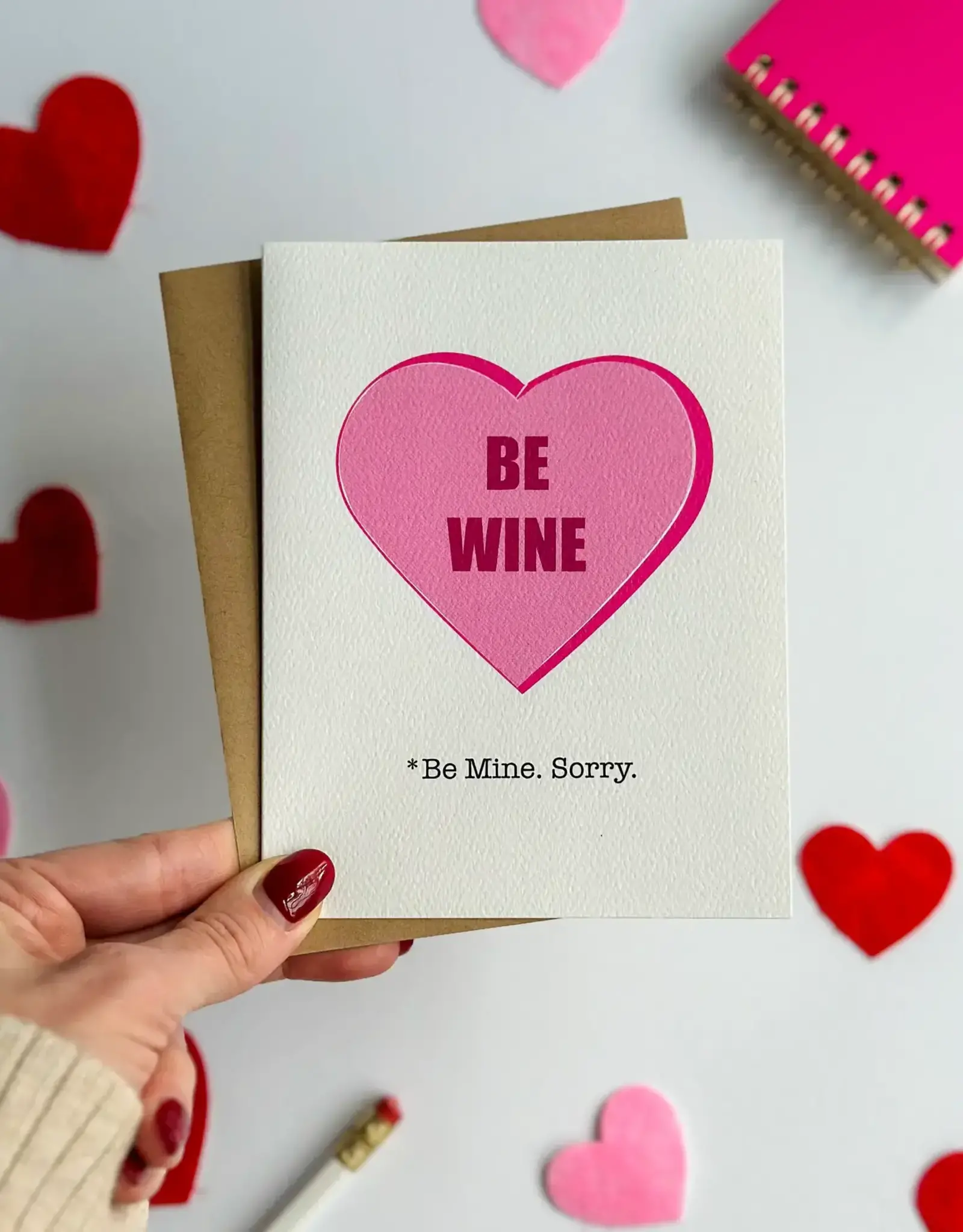 Be Wine Valentine Card