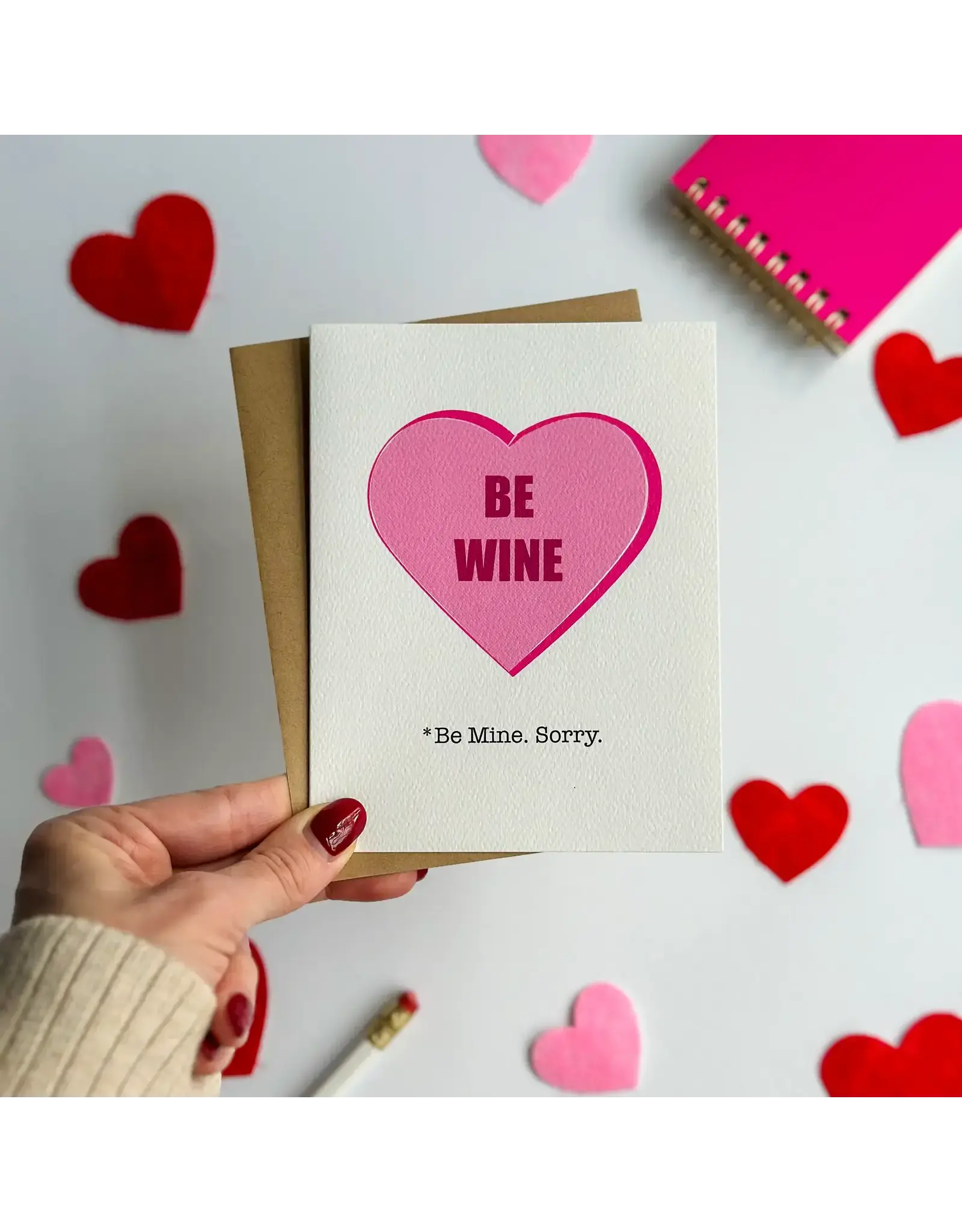 Be Wine Valentine Card