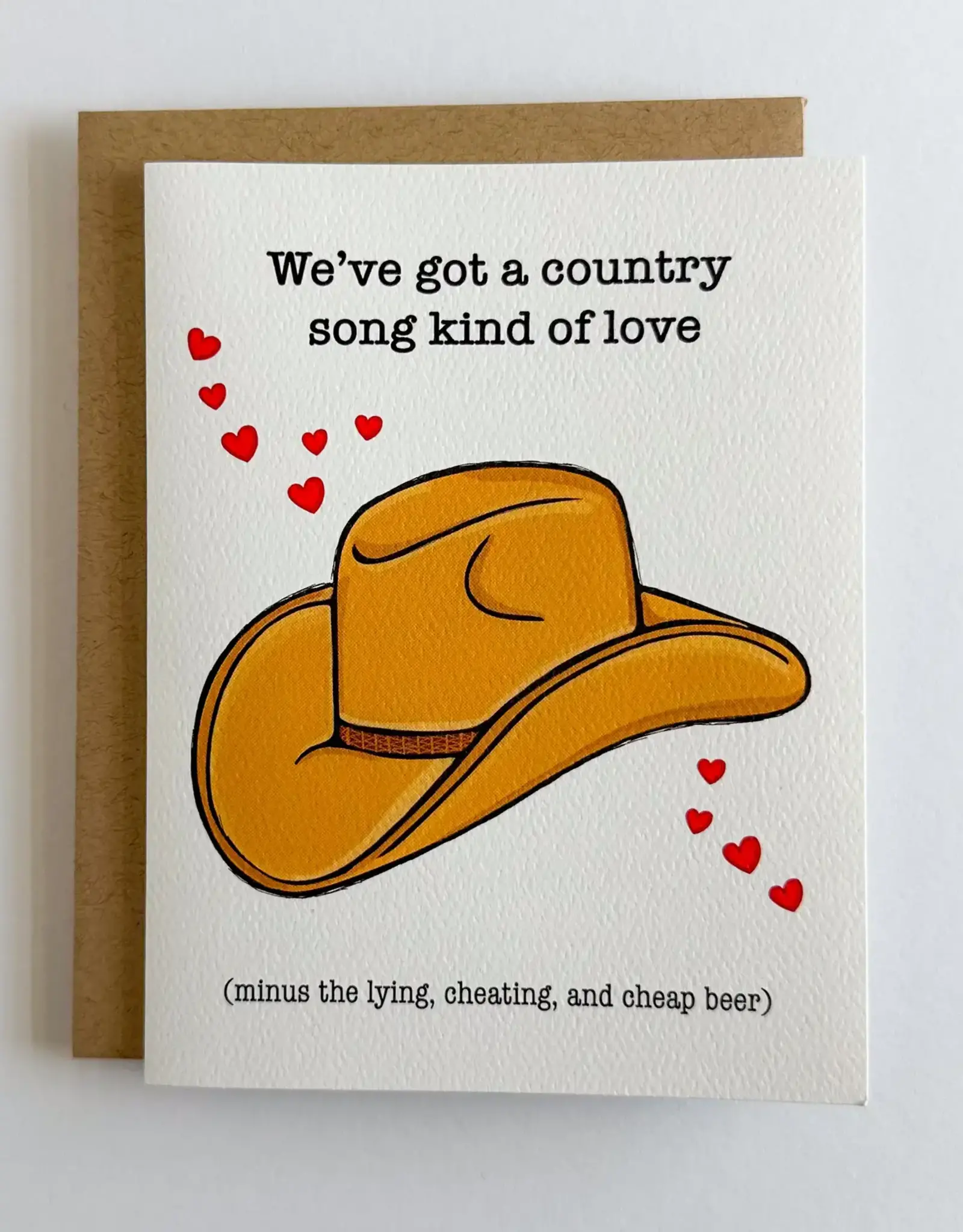 Country Love Song Valentine Card