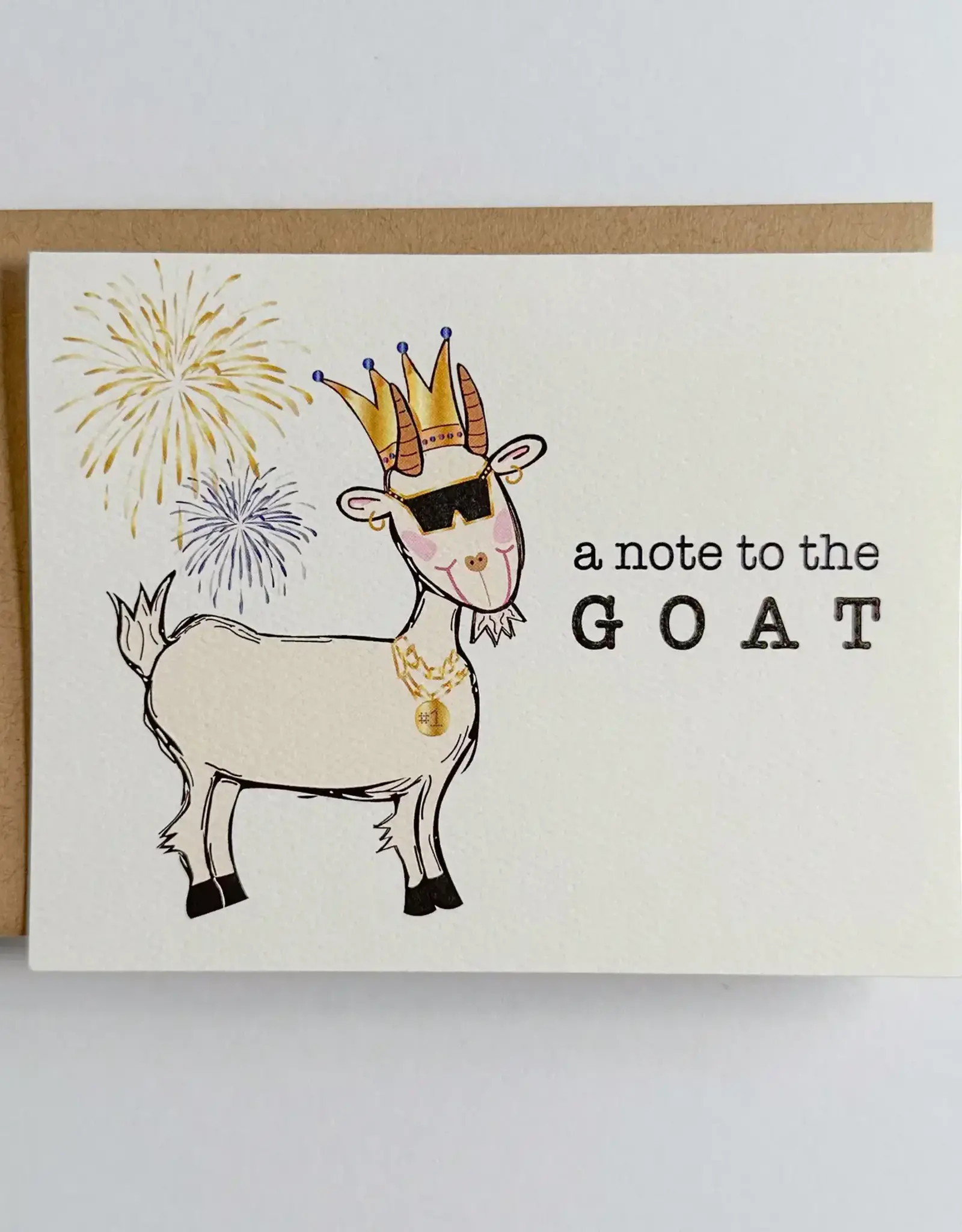 A Note  To The Goat Card