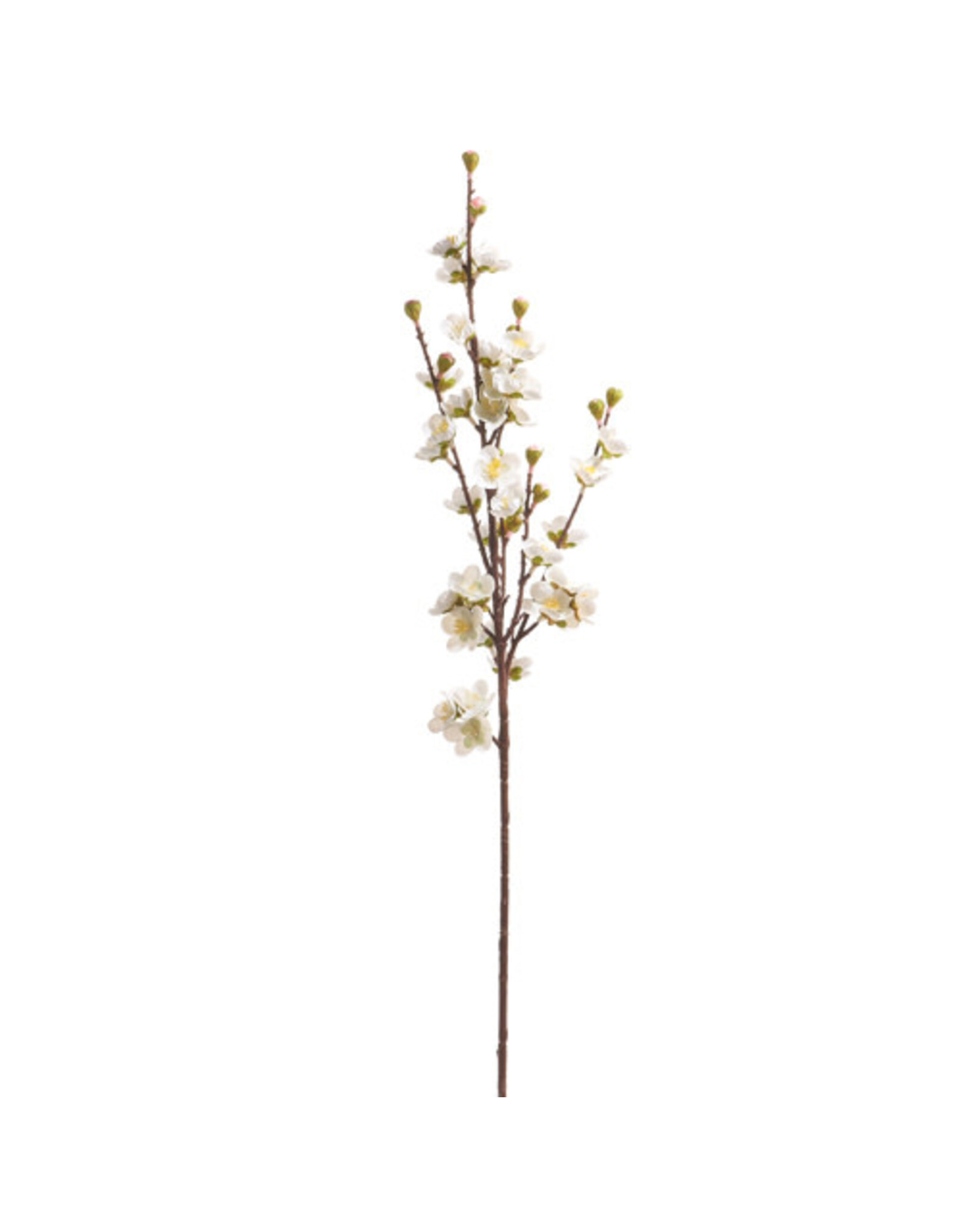 32" White Apple Blossom Spray