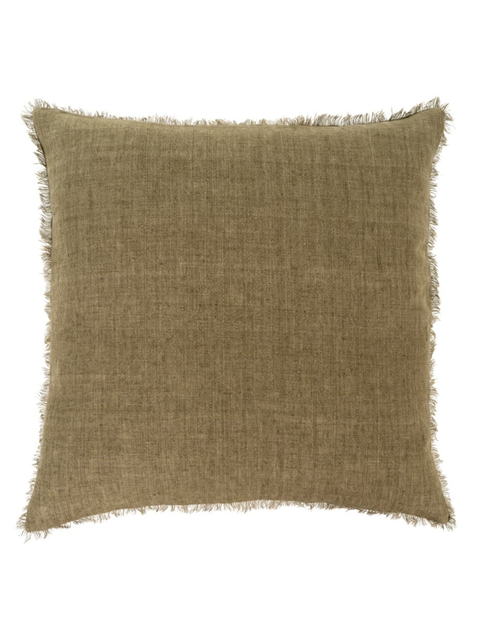 Lina Linen Pillow, Kelp 24x24