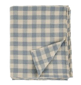 Somerset Gingham Tablecloth , Sky Blue