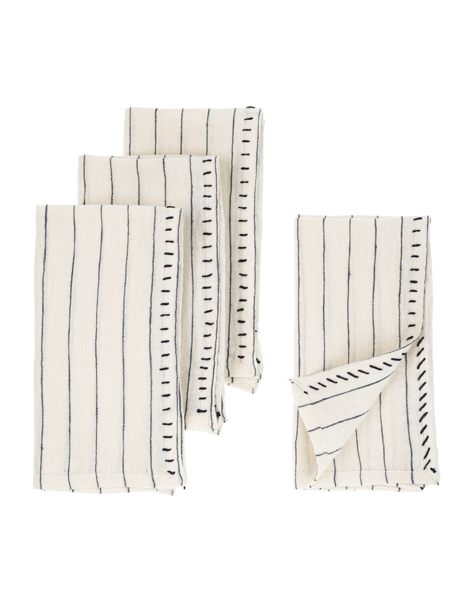 Linen Stripe Napkins S/4
