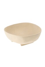 Rockform Footed Bowl, Ivory