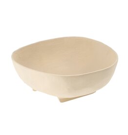 Rockform Footed Bowl, Ivory