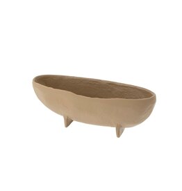 Rockform Footed Dish, Small - Clay