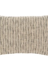 Tides Pillow, Black 16 x 24