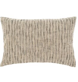Tides Pillow, Black 16 x 24