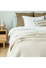 Lina Linen King Duvet Set, Ivory