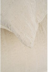 Kerala Kantha Duvet Set, Cream