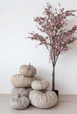 Faux Birch Tree in Plastic Pot, Dusty Rose Color