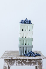 Textured Stoneware Berry Basket, 4 Colors