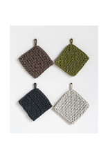Cotton Crocheted Pot Holder, Various Colours