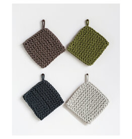 Cotton Crocheted Pot Holder, Various Colours