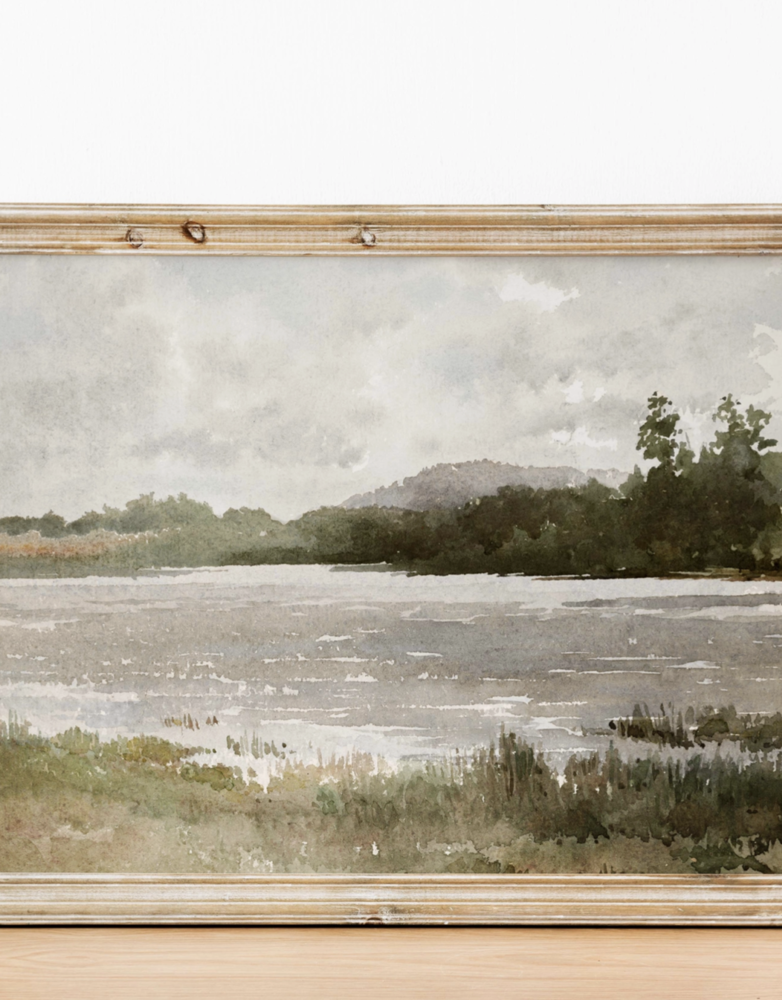 Framed Rolling Hills Vintage Art Print | 8x10