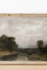 Black Framed Gray Skies Vintage Art Print 11 x 14