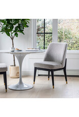 Fawcett Dining Chair, Dark Base – Taupe Boucle