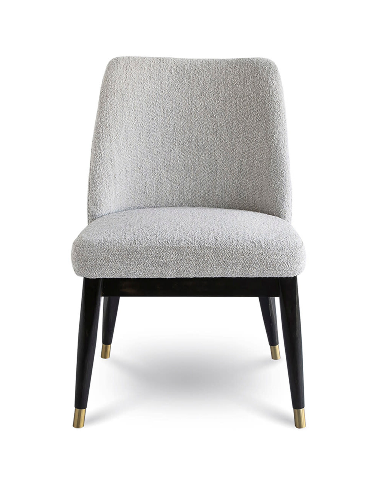 Fawcett Dining Chair, Dark Base – Taupe Boucle