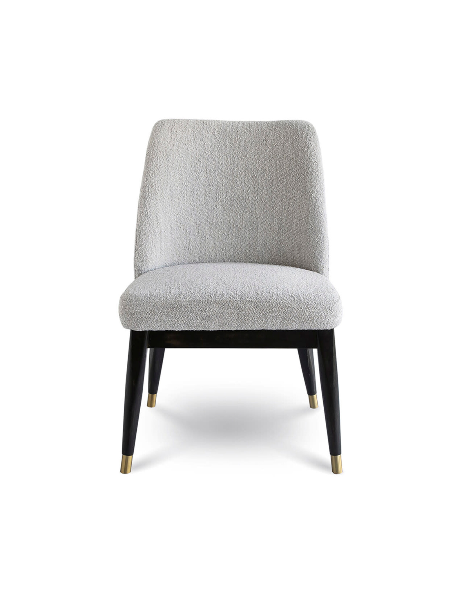 Fawcett Dining Chair, Dark Base – Taupe Boucle
