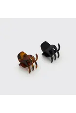 Eco-Friendly Medium Claw Clips 2pc set - Black & Tort