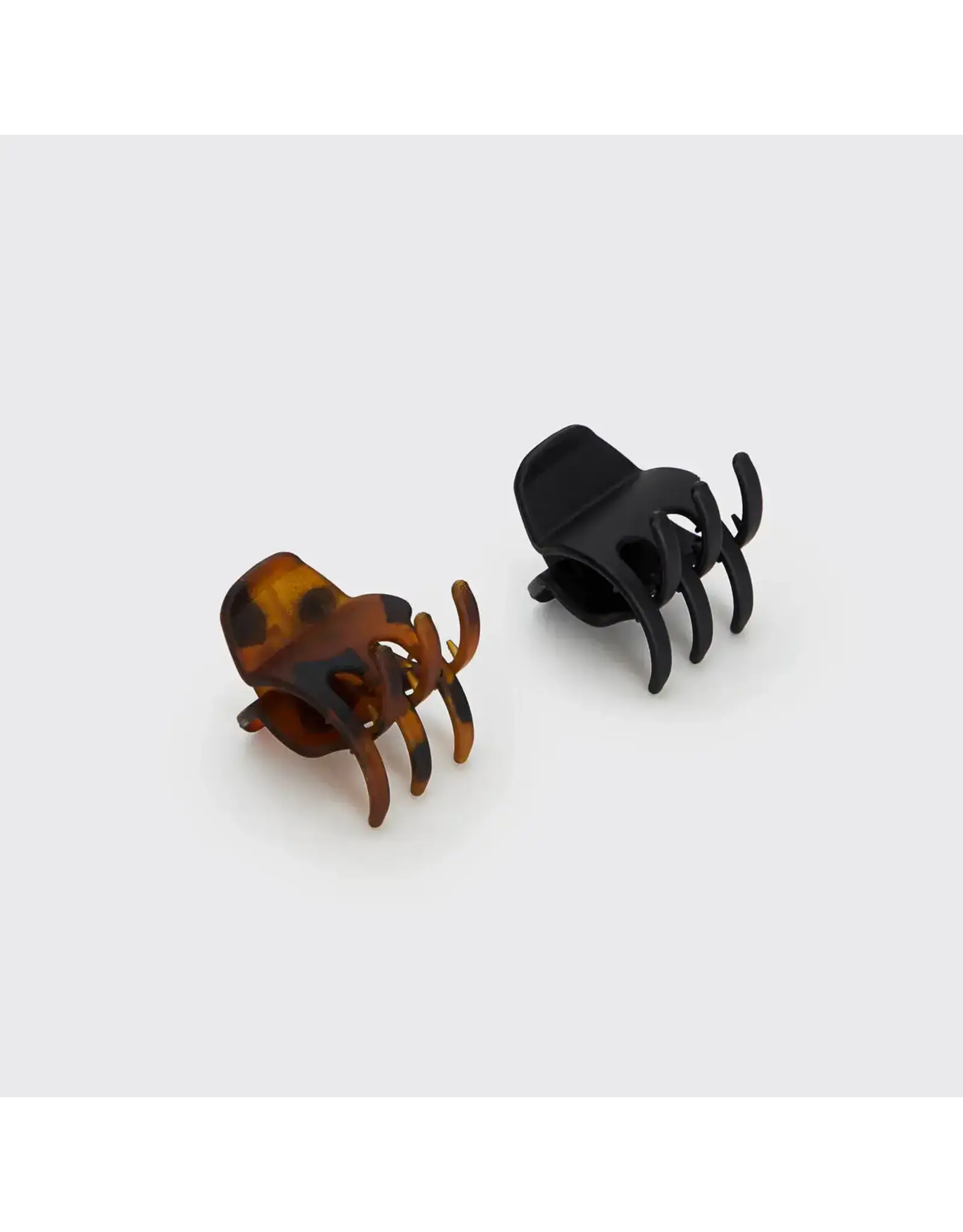 Eco-Friendly Medium Claw Clips 2pc set - Black & Tort