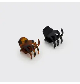 Eco-Friendly Medium Claw Clips 2pc set - Black & Tort