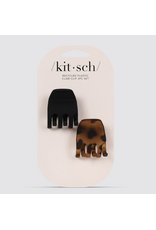 Eco-Friendly Medium Claw Clips 2pc set - Black & Tort
