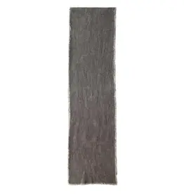 108"L x 14"W Linen Blend Table Runner w Frayed Edges