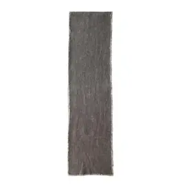 108"L x 14"W Linen Blend Table Runner w Frayed Edges