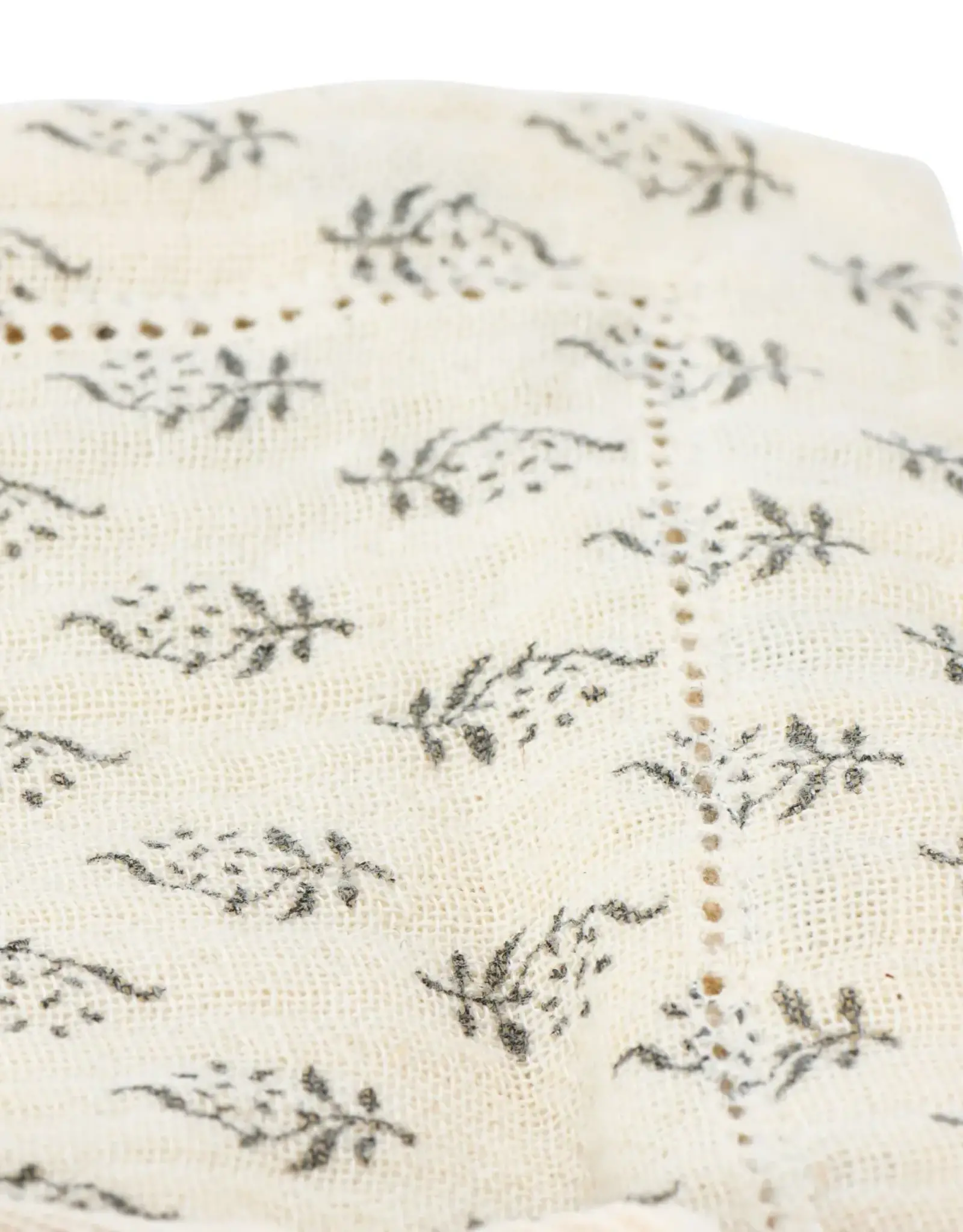 S/4 18" Sq Cotton Napkins, Natural & Grey