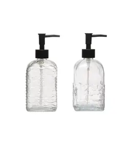 7-1/2"H  Glass Pump, Clear, 2 Styles